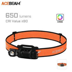 ACEBEAM H16 초경량 헤드램프, AA LED 직각 조명, EDC 손전등, 5000K CRI 90/6500K 1000 루멘