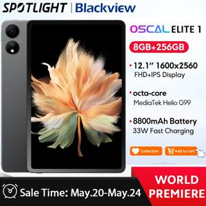 Blackview MEGA 1 태블릿, 11.5 인치 2.4K 120Hz 디스플레이, 8GB 256GB 50MP + 13MP 카메라, 8800mAh 33W 고속 충전 패드 P, 월드 프리미어