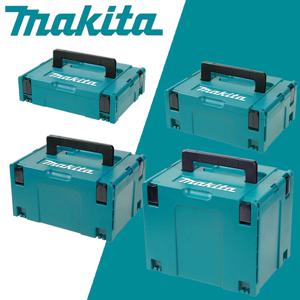 MAKITA 오리지널 MAKPAC 인터로킹 케이스, 다중 사이즈, 고내구성 시스템, 운송 보관, 효율적인 이동 도구 상자