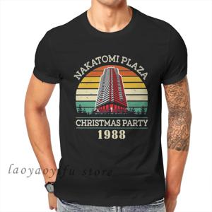 Film Tshirt Die Hard Movie 크리스마스 파티 1988 Bruce wills Man Vintage TShirt Male 90s Retro T Shirt Men Clothing Ropa Hombre