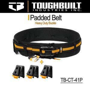 TOUGHBUILT 패딩 벨트, 헤비 듀티 버클, 백 지지대, 허리 가방 클립에 적합, 테크 허브 (3 개) TB-CT-41 TB-CT-150