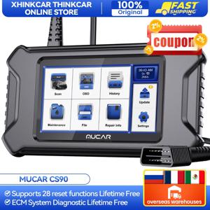 MUCAR CS90 전문 OBD2 스캐너 도구, ECM 시스템, 28 개 유지 보수 서비스, 평생 무료 업데이트, 모든 자동차 스캔 진단 도구