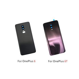 Oneplus 6 6T 배터리 후면 커버 하우징, 후면 도어 케이스, 카메라 렌즈로 교체 배터리 커버, 신제품