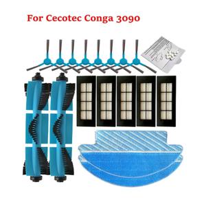 Conga 3090/Viomi 1X 메인 롤러 사이드 브러시 헤파 필터 걸레 천 헝겊 교체 클리너 예비 부품 로봇 진공 액세서리