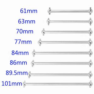 트랙사스 타미야 Hpi HSP Wltoy 1/10 RC카용 드라이브 샤프트 개본 변속기 CVD, 61 63 70 77 84 86 89.5 101mm, 2 개