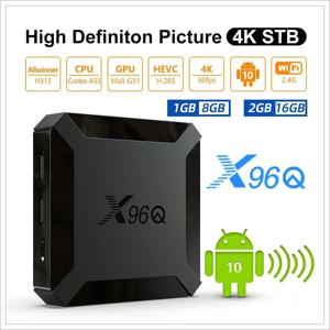 스마트 TV 셋톱 박스, X96Q 안드로이드 10 TV 박스, 올위너 H313, 2GB, 16GB, 2.4GHz, 와이파이 4K 미디어 플레이어, 구글 게이밍 3D 비디오, Pk H96max