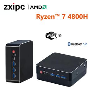 미니 PC 게임용 컴퓨터, AMD Ryzen7 5825U 4800H 5800H 4500U 포켓 듀얼 HDMI LAN, WIFI6 BT5.2 NUC 사무실 책상 컴퓨터, DDR4 NVMe