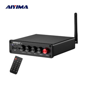 AIYIMA 홈 시어터용 오디오 B01 블루투스 TPA3116D2 서브우퍼 앰프, 100W HiFi 스테레오 디지털 2.1, 클래스 D 앰프, 베이스 트레블