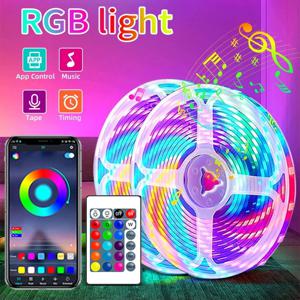 5050 RGB LED 스트립 조명, WS2812b USB 블루투스 와이파이, 5V LED 조명, 유연한 Luces LED 리본, RGB TV 백라이트 다이오드 테이프, 1-30m