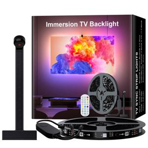 USB RGBIC LED 조명 스트립 카메라 TV 화면 동기화 앱 음악 동기화 게임 침실 TV 배경 주변 조명