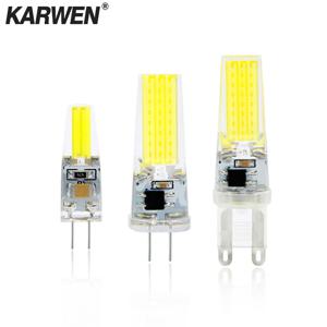 새로운 G4 LED 램프 G9 3W 6W 9W COB LED 전구 E14 AC DC 12V 220V Lampada LED G9 COB 360 빔 Lampada G4 COB 조명 할로겐 교체