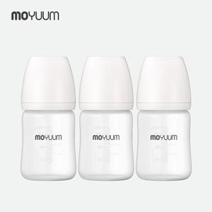 실리콘 코팅 노꼭지 유리 젖병 150ml 트리플팩