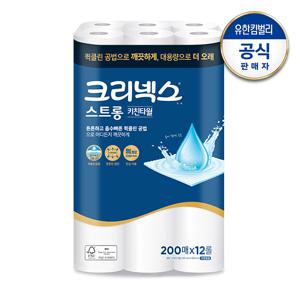 크리넥스 스트롱 키친타월 200매x12롤