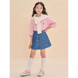 BEANPOLE KIDS 포켓 포인트 데님 치마 바지  블루 (BI4727G01P) (BI4727G01P)