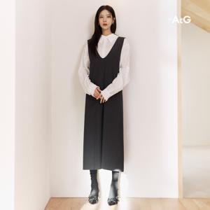 [미리주문 10%] 더엣지 24FW 브이넥 레이어드 원피스