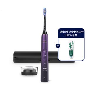 PHILIPS 필립스 소닉케어 다이아몬드 클린 9000 스페셜 에디션 퍼플블랙 HX9911/74 + 덴티스테 치약