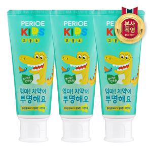 키즈 고불소치약 엄마치약이투명해요 스텝2 치약 80g x 3개