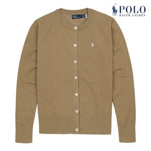 [POLO RALPH LAUREN] 폴로 랄프로렌 여성 코튼 블렌드 가디건 카멜