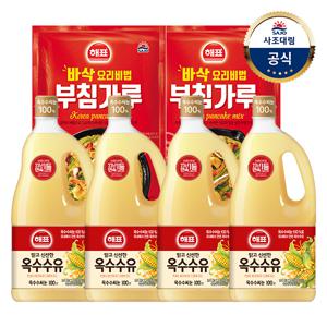 옥수수유1.8L (신) 4개 + 부침가루1kg 2개