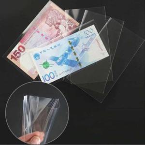 지폐홀더 동전 앨범 PVC 종이 돈 코인 수집 100Pcs