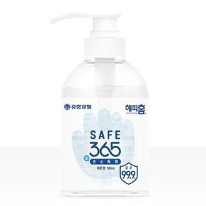 해피홈 세이프365 순한저자극 손소독제 겔 500ml 살균