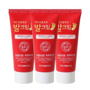 (3개)푸드어홀릭 매끈보들촉촉 발크림/엘라스틴 콜라겐 풋크림 60ml..[33000432]