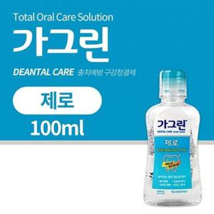 동아제약 가그린 제로 100ml 충치예방 구강청결제 플라그제거 구취제거 치은염예방