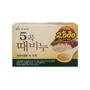 무궁화 5곡 때비누 90g