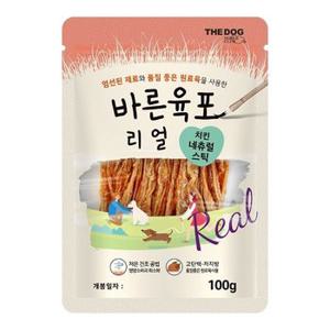 리얼 육포 사사미 치킨 내츄럴스틱 100g (WC92027)