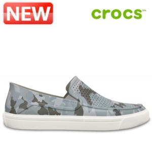 크록스 단화 /H12- 204526-960Mens CitiLane Roka Camo Slip-On