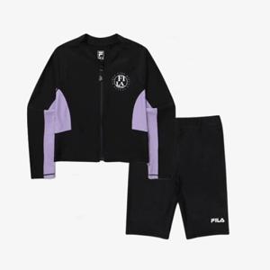 휠라키즈(FILA KIDS) (FK2RTG2A01F FK2RPG2A02X) 여아 아쿠아 래쉬가드 수영복 상하복 세트