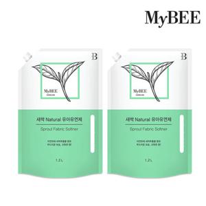 마이비 새싹내추럴 유아유연제 리필(1200ml)x2팩