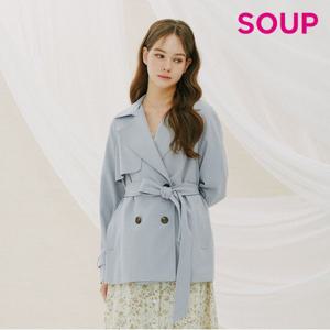 [SOUP] 더블 브레스티드 하프 트렌치코트(SZ4BB90)