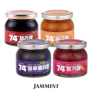 JAMMINT 74% 과일잼 4종 골라담기(딸기 살구 블루베리 체리)