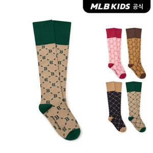 [MLB키즈]24N 다이아 모노그램 메탈 자카드 니삭스 7FSOMD24N