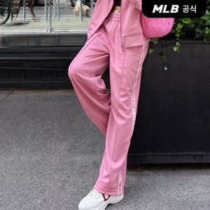 [MLB] 베이직 애슬레저 져지 와이드팬츠 CLE (Mg.Pink)