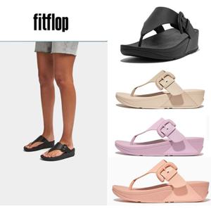 핏플랍 [FITFLOP] 루루 커버드-버클 레더 블랙 여성 토 포스트 FFSO4E314CL 3종택1