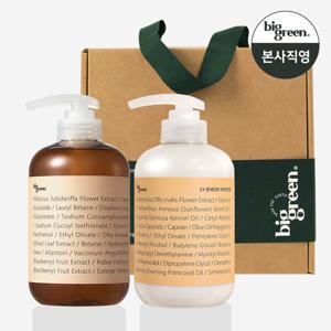 [선물세트]빅그린 비건샴푸 히비스커스500ml+23트리트먼트 500ml