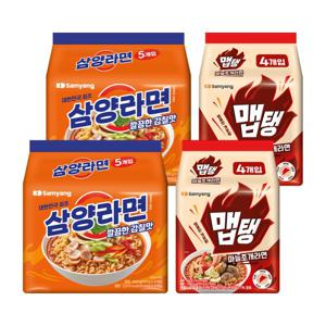 삼양식품 삼양라면 10입+맵탱 마늘조개라면 8입