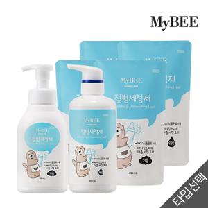 마이비 젖병세정제 용기(500ml)+리필(400ml)x2팩