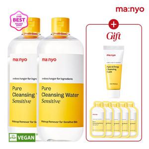 마녀공장 퓨어클렌징워터 센서티브 500ml x2 (+폼20ml +샤쉐x5)