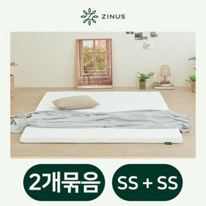 [2개묶음]지누스 에어 메모리폼 토퍼 5cm SS+SS 매트리스