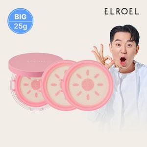 엘로엘 핑크 톤업 빅 선쿠션 본품 25g 1개+리필 2개_ELROEL