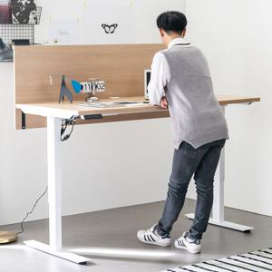 아씨방가구 심플 USB 모션데스크+파티션 140cm