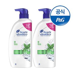 헤드앤숄더 쿨멘솔 샴푸 850ml 2개