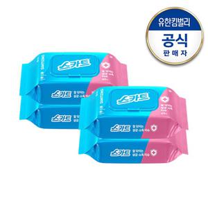 [스카트] 잘닦이는 살균소독 티슈 60매X4팩