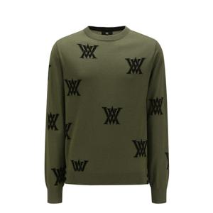 [어뉴골프] 남성 M LOGO INTARSIA CASHMERE SW