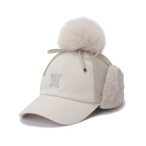 [어뉴골프] 여성 (W) WOOL KNIT BALL CAP_BE