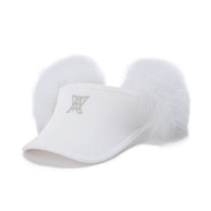 [어뉴골프] 여성 (W) REAL FUR SNOW WINTER VISOR_OW