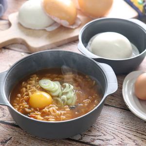 국산 냄비 전자레인지 라면용기 그릇 계란찜 찜기 대 소 2개입